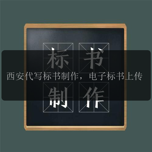 西安代寫(xiě)標書(shū)制作，電子標書(shū)上傳